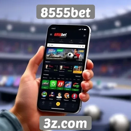 Desempenho móvel do site 8555bet